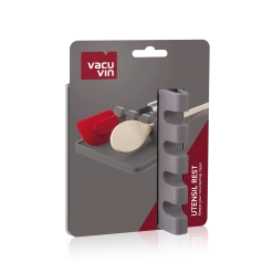 Vacu Vin Lepelhouder - Grijs 7 Vacu Vin Lepelhouder - Grijs -Keukengerei Korting Winkel UtensilRest Grey Packshot VV9