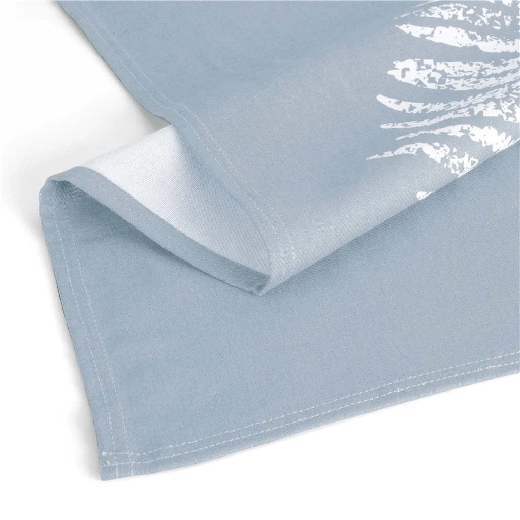 Walra Theedoek Leaves Jeans Blauw 50 X 70 Cm 4 Walra Theedoek Leaves Jeans Blauw 50 X 70 Cm - Afbeelding 2