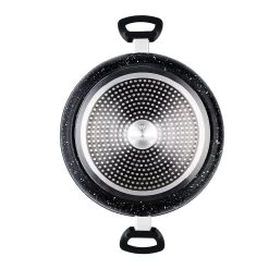 Westinghouse Hapjespan Black Marble - ø 28 Cm / 4.5 Liter - Standaard Anti-aanbaklaag -Keukengerei Korting Winkel WCCC0009L28MBBWestinghouseLowCasserole4