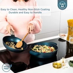 Westinghouse Hapjespan Performance - Bravery Blue - ø 28 Cm / 4.1 Liter - Standaard Anti-aanbaklaag -Keukengerei Korting Winkel WCCC0095L28BL 4