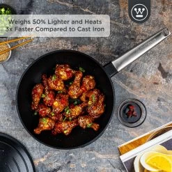 Westinghouse Wokpan Performance - Blissful Black - ø 28 Cm - Standaard Anti-aanbaklaag -Keukengerei Korting Winkel WCCW0095028BK 2