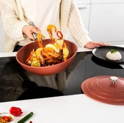 Westinghouse Wokpan Performance - Rebel Red - ø 28 Cm - Standaard Anti-aanbaklaag -Keukengerei Korting Winkel WCCW0095028OR 13