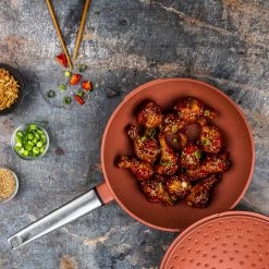 Westinghouse Wokpan Performance - Rebel Red - ø 28 Cm - Standaard Anti-aanbaklaag -Keukengerei Korting Winkel WCCW0095028OR 14