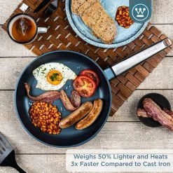 Westinghouse Koekenpan Performance - Bravery Blue - ø 24 Cm - Standaard Anti-aanbaklaag -Keukengerei Korting Winkel WCFP0095024BL 2