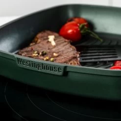 Westinghouse Grillpan Performance - Gracious Green - 28 X 28 Cm - Standaard Anti-aanbaklaag -Keukengerei Korting Winkel WCFP0095G28SG 9