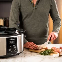 Westinghouse Slowcooker - Uitneembare Keramische Pan - RVS - 6 Liter - WKSC65 13 Westinghouse Slowcooker - Uitneembare Keramische Pan - RVS - 6 Liter - WKSC65 -Keukengerei Korting Winkel WKSC65 Westinghouse Slow Cooker 5