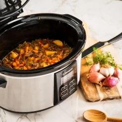Westinghouse Slowcooker - Uitneembare Keramische Pan - RVS - 6 Liter - WKSC65 9 Westinghouse Slowcooker - Uitneembare Keramische Pan - RVS - 6 Liter - WKSC65 -Keukengerei Korting Winkel WKSC65 Westinghouse Slow Cooker 6
