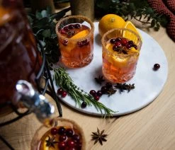 Jay Hill Snijplank / Serveerplank / Borrelplank Marmer - Grijs - ø 30 Cm -Keukengerei Korting Winkel Winterse cocktail 10