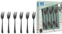 Amefa Gebaksvorkjes Austin - Vintage Zwart - 6 Stuks