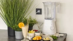 Alessi Blender Plissé - 5 Snelheden + Turbostand - Wit - Michele De Lucchi - 1.5 Liter - MDL09 W -Keukengerei Korting Winkel blender 3