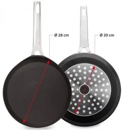 Valira Pannenkoekenpan Aire - ø 28 Cm - Standaard Anti-aanbaklaag -Keukengerei Korting Winkel crepepan2