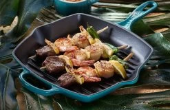 Le Creuset Grillpan Signature - Deap Teal - 26 X 26 Cm - Geëmailleerde Anti-aanbaklaag -Keukengerei Korting Winkel grillpfanne deepteal livest