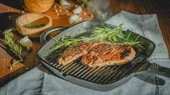 Blackwell Grillpan - Gietijzer - 23 X 23 Cm - Zonder Anti-aanbaklaag -Keukengerei Korting Winkel jh gietijzer 1 3
