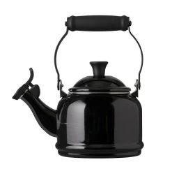 Le Creuset Fluitketel Demi - Ebbenzwart - 1.1 Liter -Keukengerei Korting Winkel le creuset fluitketel zwart 1.1l