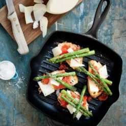 Le Creuset Grillpan Signature - Mat Zwart -26 X 26 Cm - Geëmailleerde Anti-aanbaklaag -Keukengerei Korting Winkel le creuset paistinpannu 1