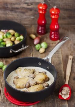 Le Creuset Hapjespan Les Forgées TNS - ø 24 Cm / 3.3 Liter - Standaard Anti-aanbaklaag -Keukengerei Korting Winkel le creuset sauteerpan recht 24cm sfeer