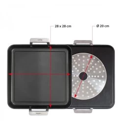 Valira Bakplaat Aire - 28 X 28 Cm - Standaard Anti-aanbaklaag -Keukengerei Korting Winkel plancha28x28cm2