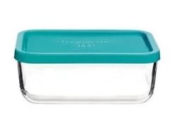 Bormioli Rocco Vershoudbakje Frigoverre - Glas - Blauw 21 X 13 X 8 Cm / 1.4 Liter