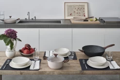 Sambonet Braadpan Rock 'n' Rose - Creme - ø 24 Cm / 4.5 Liter - Standaard Anti-aanbaklaag -Keukengerei Korting Winkel sambonet rock n rose sfeer8 1