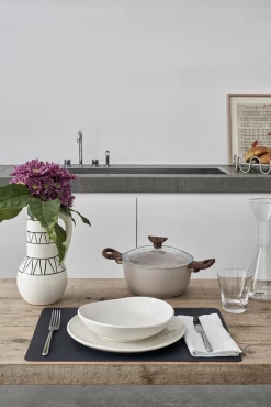 Sambonet Braadpan Rock 'n' Rose - Creme - ø 24 Cm / 4.5 Liter - Standaard Anti-aanbaklaag -Keukengerei Korting Winkel sambonet rock n rose sfeer9