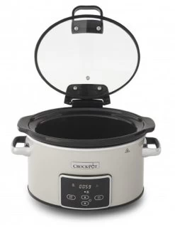 Crockpot Slowcooker - Digitaal - 3.5 Liter - CR060 -Keukengerei Korting Winkel slowcooker beige 2