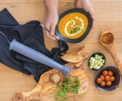 Alessi Staafmixer Set Plissé - Grijs - Michele De Lucchi - MDL10S G -Keukengerei Korting Winkel staafmixer 3 1